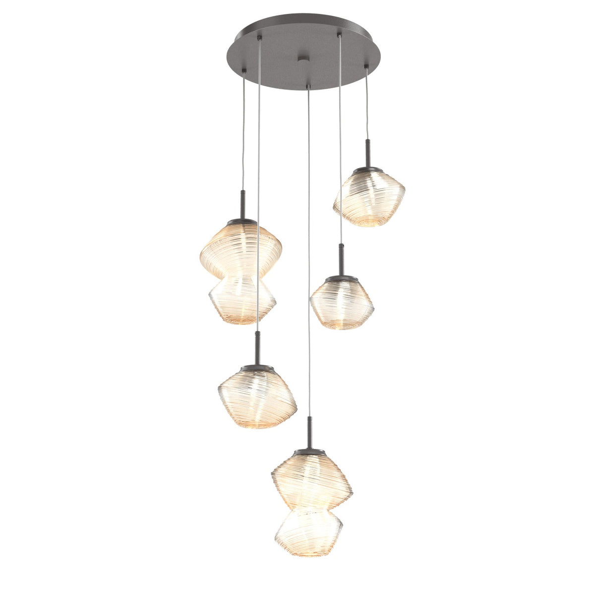 Hammerton Studio - CHB0089-05-GP-A-C01-L1 - LED Pendant - Mesa - Graphite