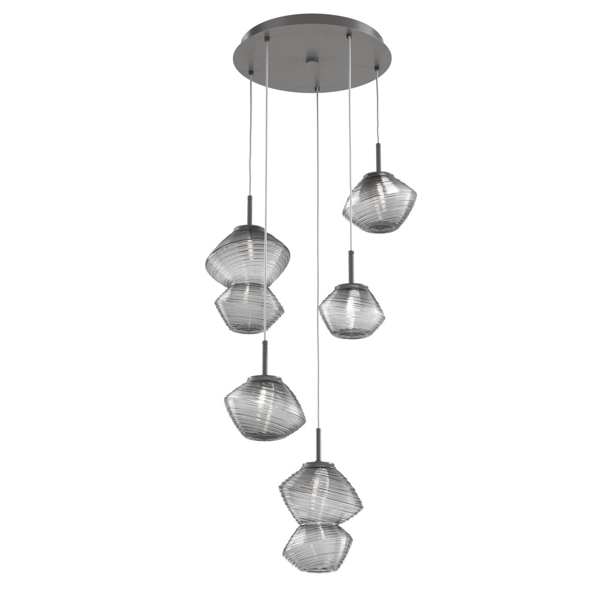 Hammerton Studio - CHB0089-05-GP-S-C01-L1 - LED Pendant - Mesa - Graphite