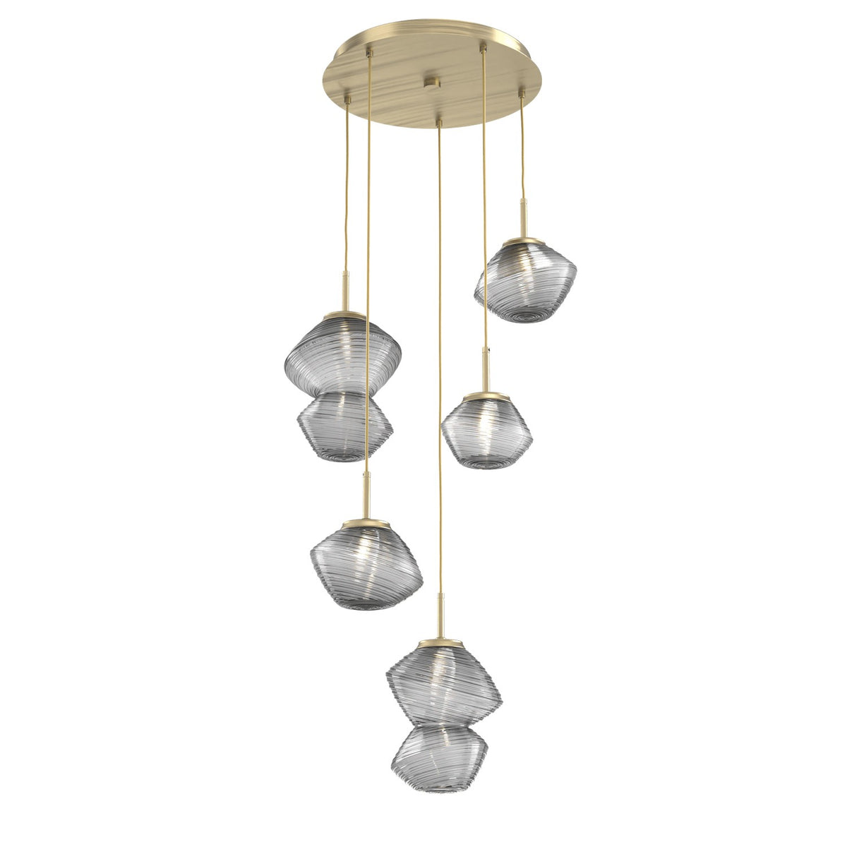 Hammerton Studio - CHB0089-05-HB-S-C01-L1 - LED Pendant - Mesa - Heritage Brass