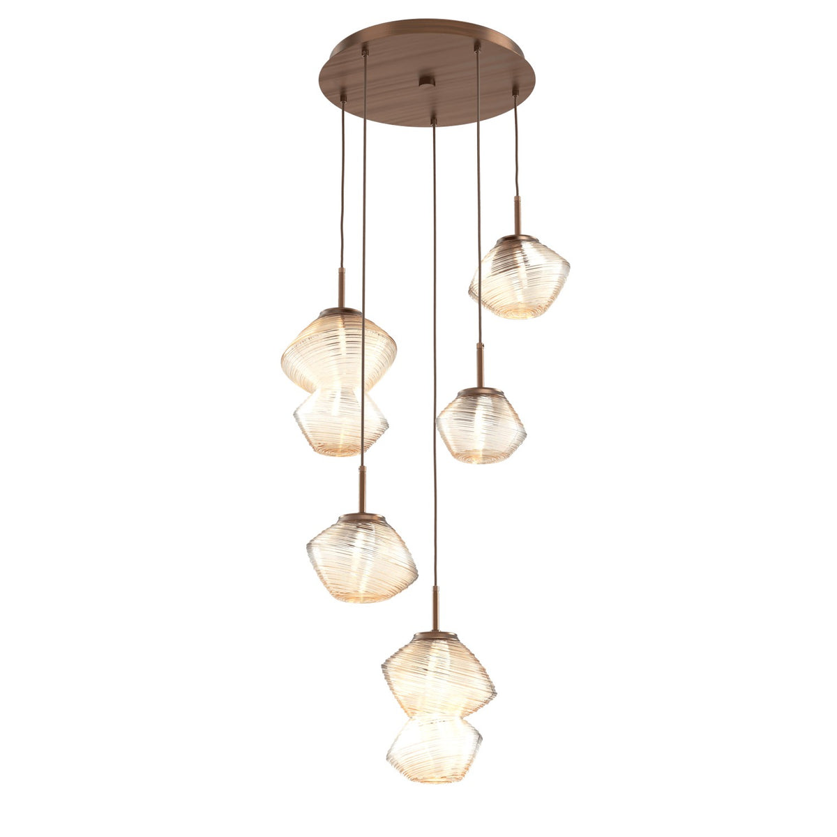 Hammerton Studio - CHB0089-05-RB-A-C01-L1 - LED Pendant - Mesa - Oil Rubbed Bronze