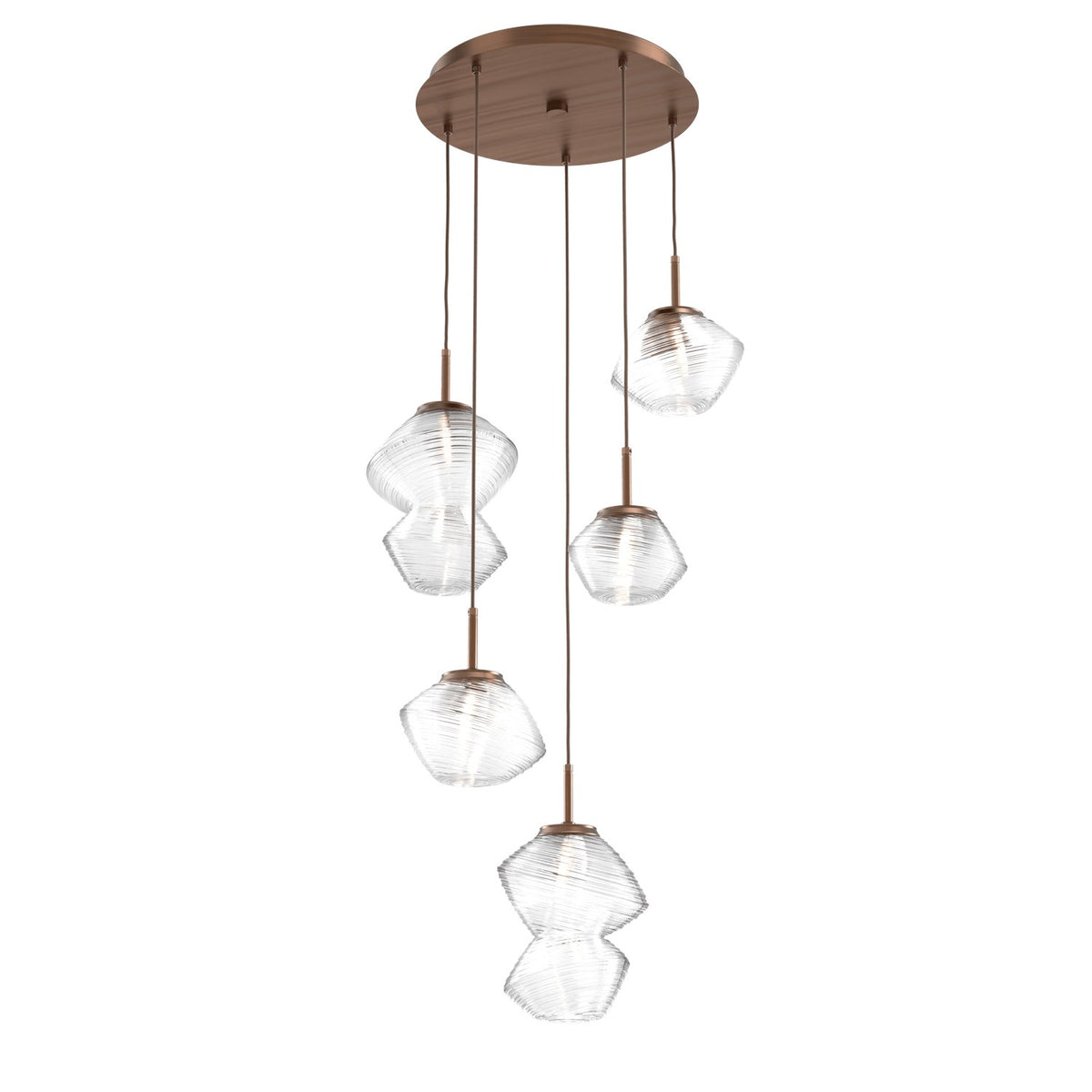 Hammerton Studio - CHB0089-05-RB-C-C01-L3 - LED Pendant - Mesa - Oil Rubbed Bronze