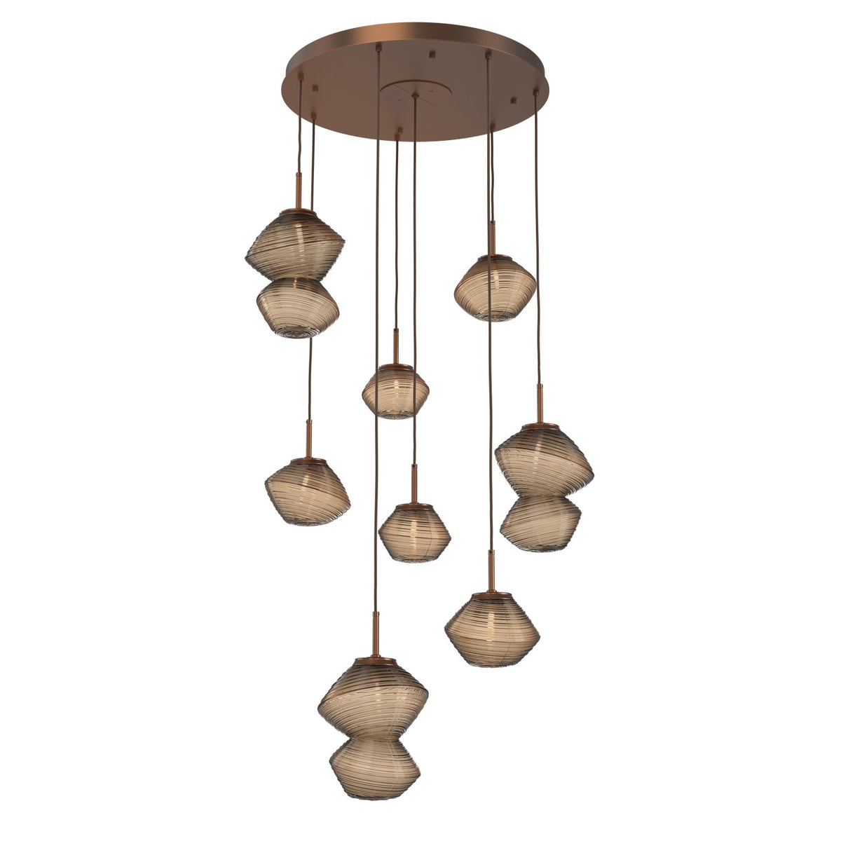 Hammerton Studio - CHB0089-08-BB-B-C01-L3 - LED Chandelier - Mesa - Burnished Bronze