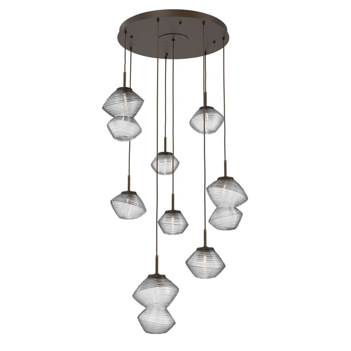 Hammerton Studio - CHB0089-08-FB-C-C01-L3 - LED Chandelier - Mesa - Flat Bronze