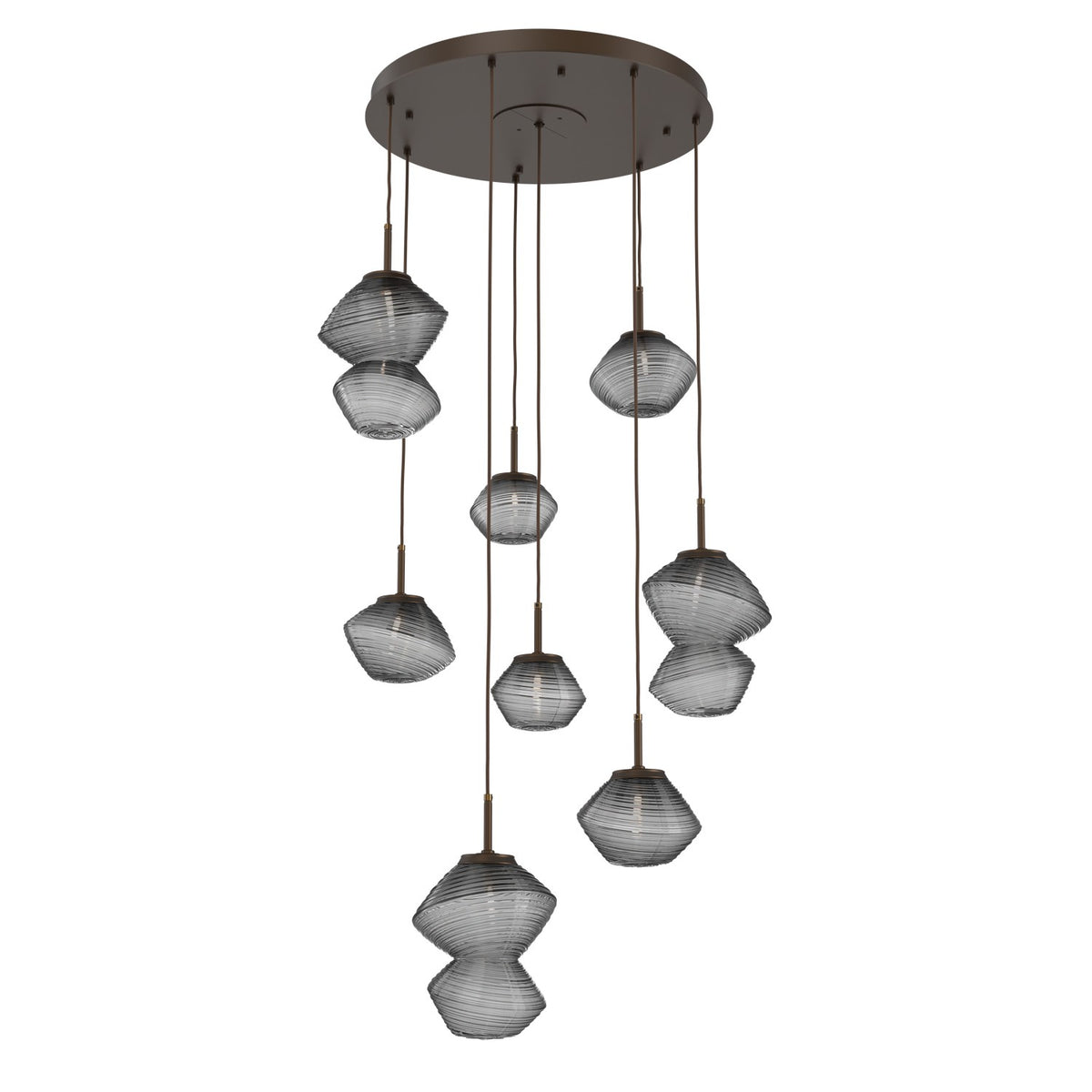 Hammerton Studio - CHB0089-08-FB-S-C01-L3 - LED Chandelier - Mesa - Flat Bronze