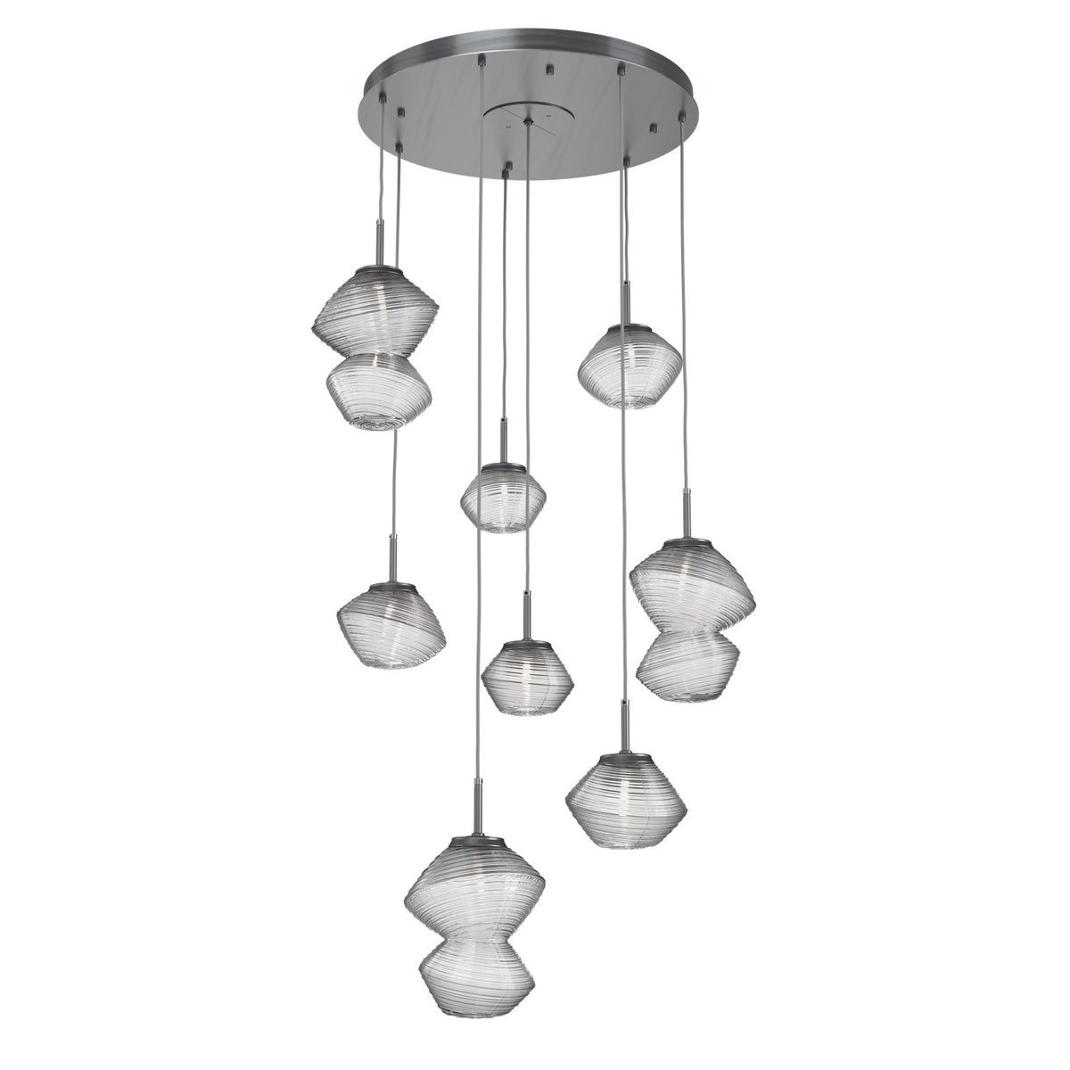 Hammerton Studio - CHB0089-08-GM-C-C01-L1 - LED Chandelier - Mesa - Gunmetal