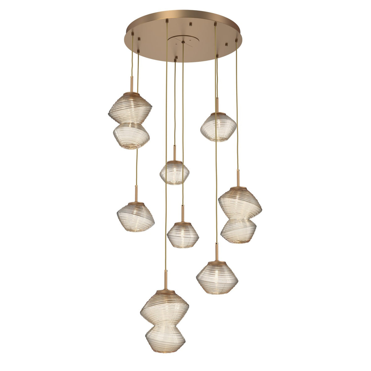 Hammerton Studio - CHB0089-08-NB-A-C01-L1 - LED Chandelier - Mesa - Novel Brass