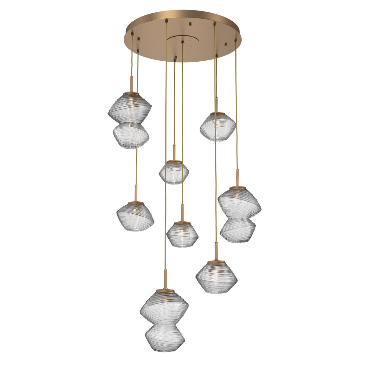 Hammerton Studio - CHB0089-08-NB-C-C01-L1 - LED Chandelier - Mesa - Novel Brass