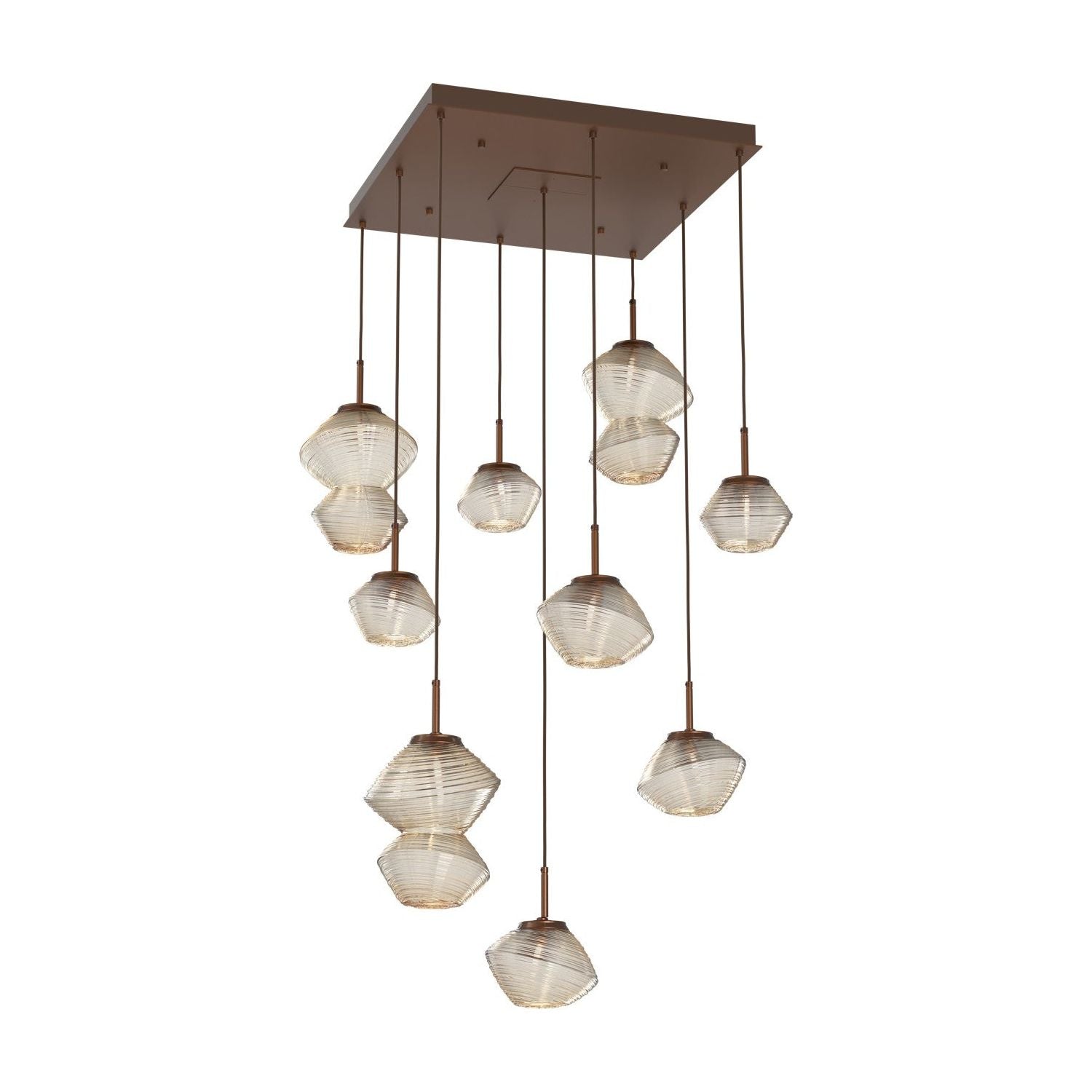 Hammerton Studio - CHB0089-09-BB-A-C01-L1 - LED Chandelier - Mesa - Burnished Bronze