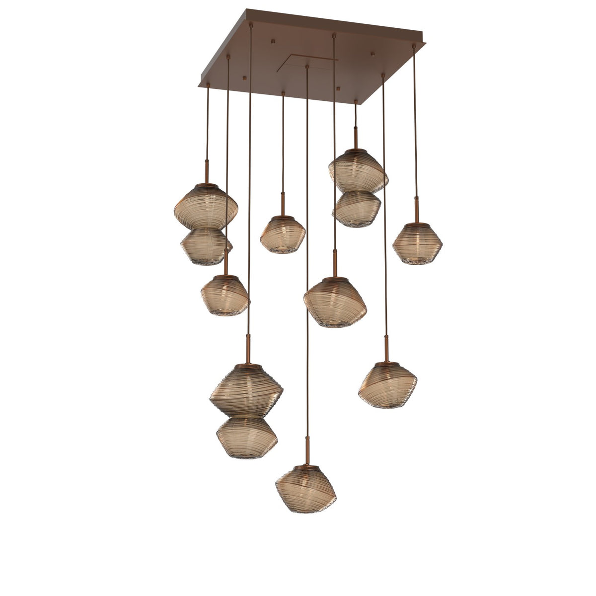 Hammerton Studio - CHB0089-09-BB-B-C01-L1 - LED Chandelier - Mesa - Burnished Bronze