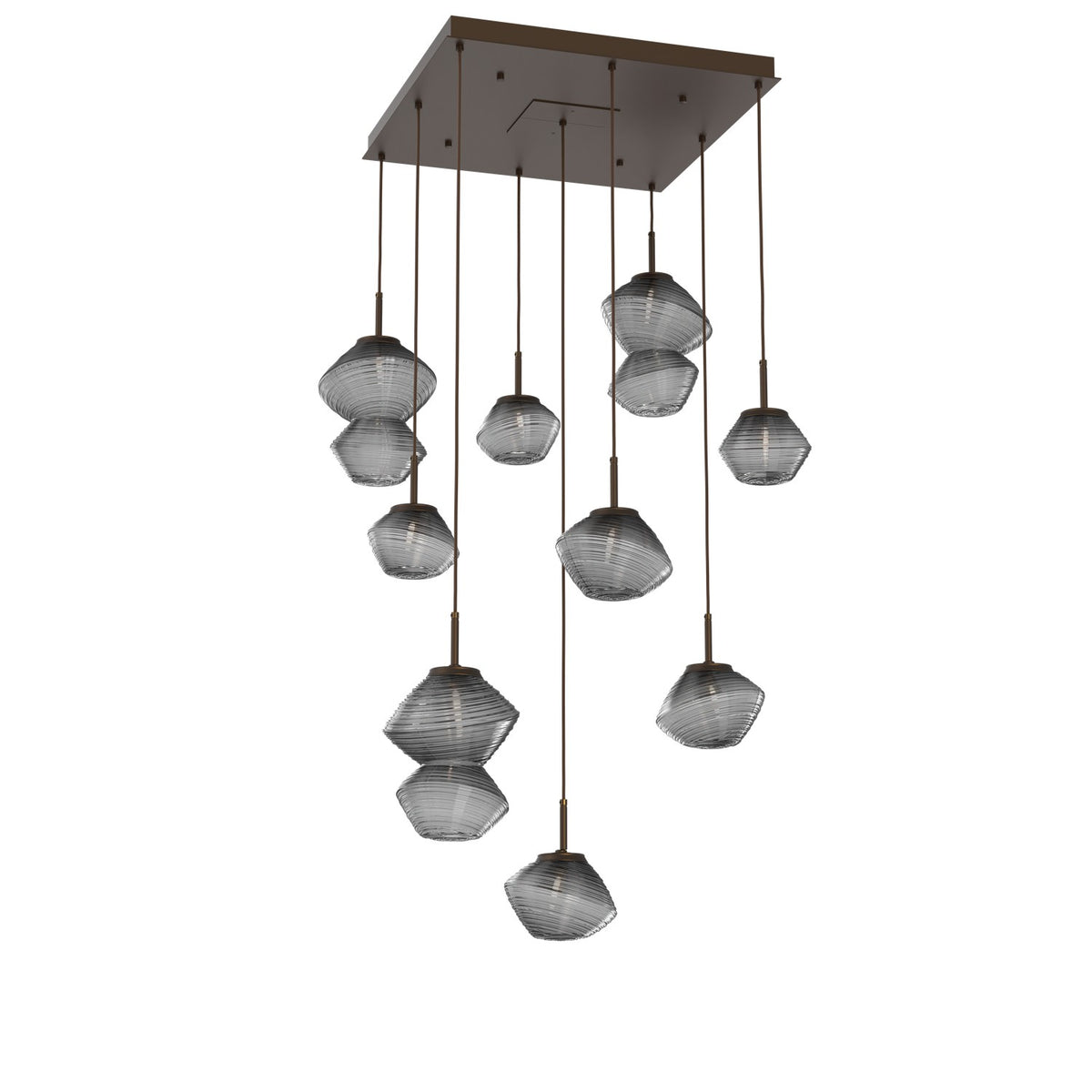 Hammerton Studio - CHB0089-09-FB-S-C01-L1 - LED Chandelier - Mesa - Flat Bronze