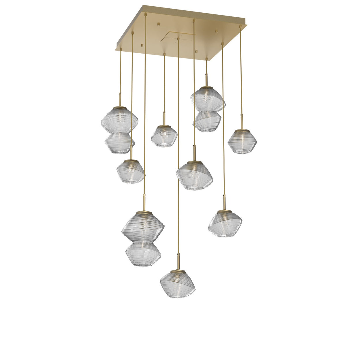 Hammerton Studio - CHB0089-09-GB-C-C01-L1 - LED Chandelier - Mesa - Gilded Brass