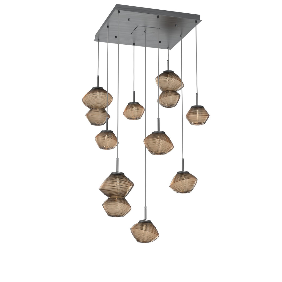 Hammerton Studio - CHB0089-09-GM-B-C01-L1 - LED Chandelier - Mesa - Gunmetal