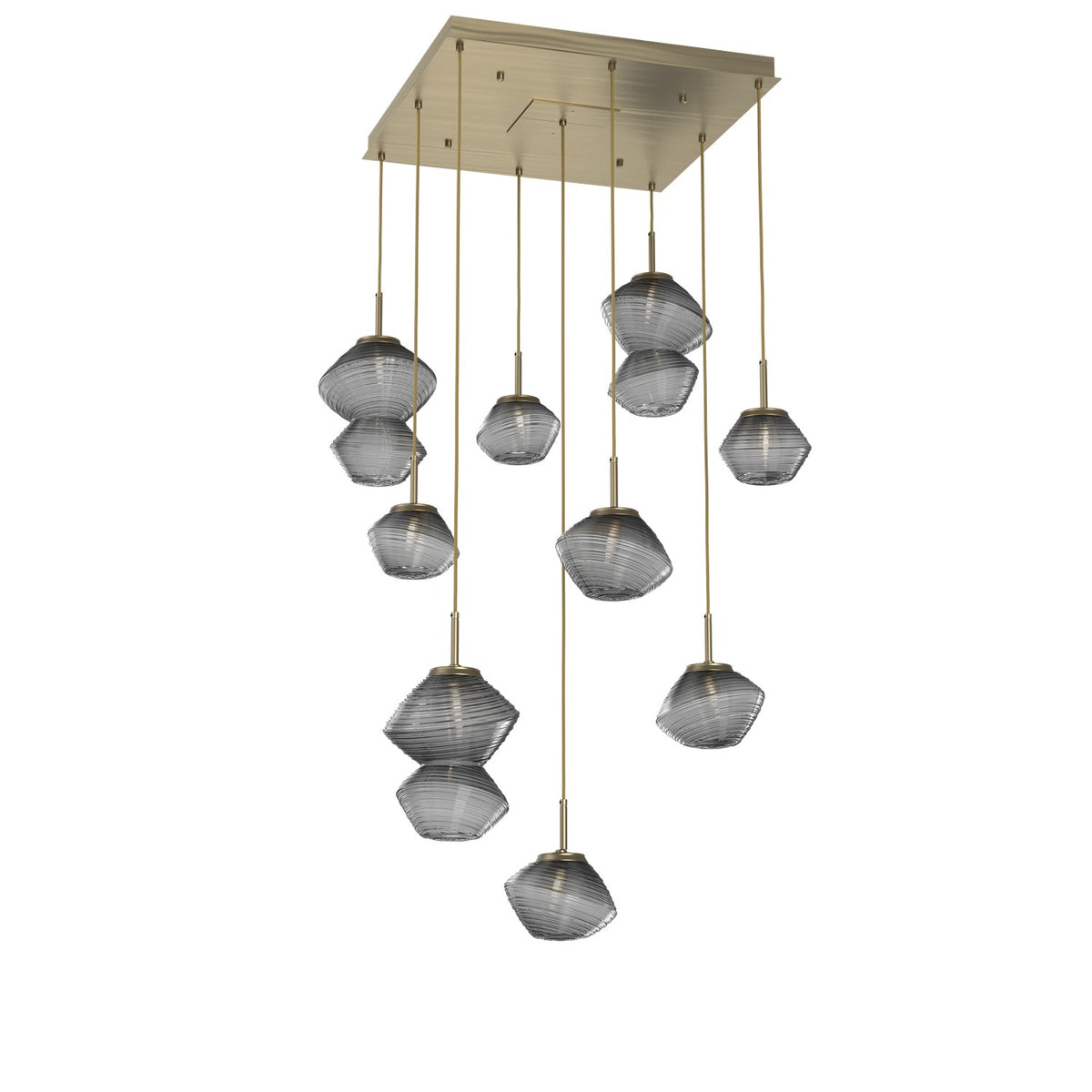 Hammerton Studio - CHB0089-09-HB-S-C01-L1 - LED Chandelier - Mesa - Heritage Brass