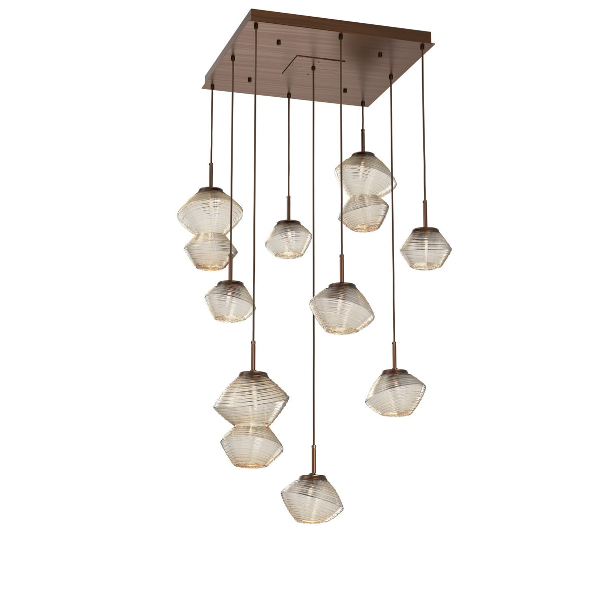 Hammerton Studio - CHB0089-09-RB-A-C01-L1 - LED Chandelier - Mesa - Oil Rubbed Bronze