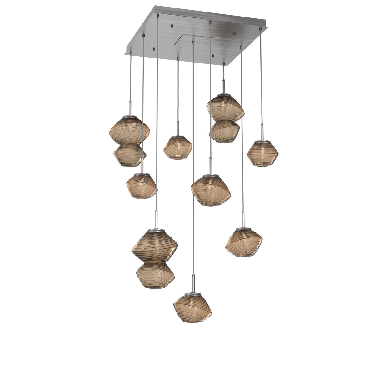 Hammerton Studio - CHB0089-09-SN-B-C01-L3 - LED Chandelier - Mesa - Satin Nickel