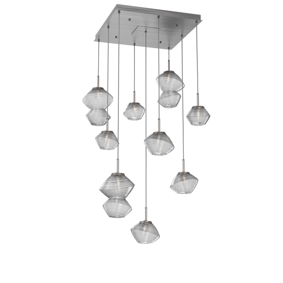 Hammerton Studio - CHB0089-09-SN-C-C01-L1 - LED Chandelier - Mesa - Satin Nickel