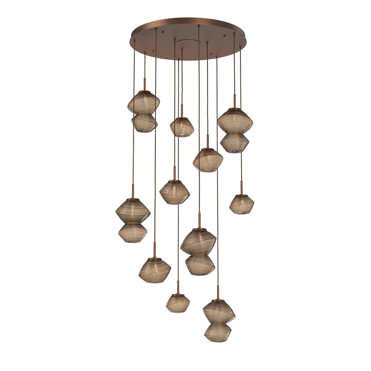 Hammerton Studio - CHB0089-11-BB-B-C01-L1 - LED Chandelier - Mesa - Burnished Bronze