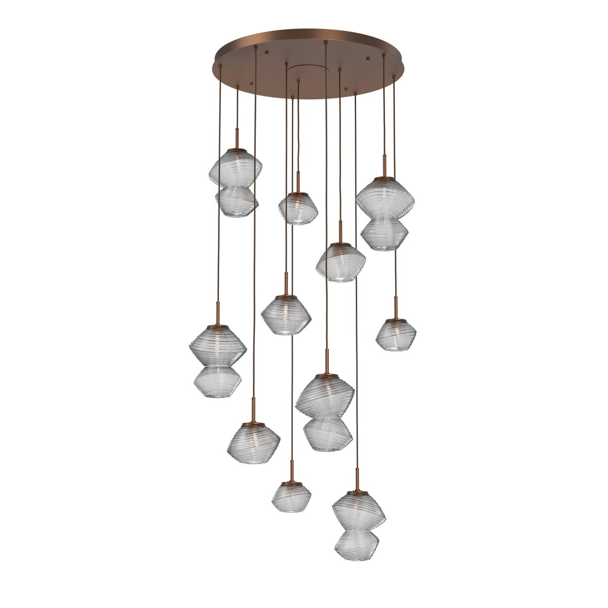 Hammerton Studio - CHB0089-11-BB-C-C01-L1 - LED Chandelier - Mesa - Burnished Bronze