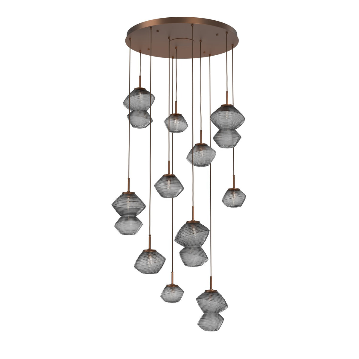 Hammerton Studio - CHB0089-11-BB-S-C01-L1 - LED Chandelier - Mesa - Burnished Bronze