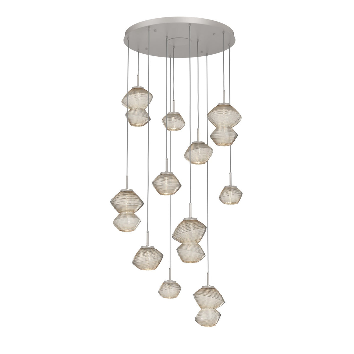 Hammerton Studio - CHB0089-11-BS-A-C01-L3 - LED Chandelier - Mesa - Beige Silver