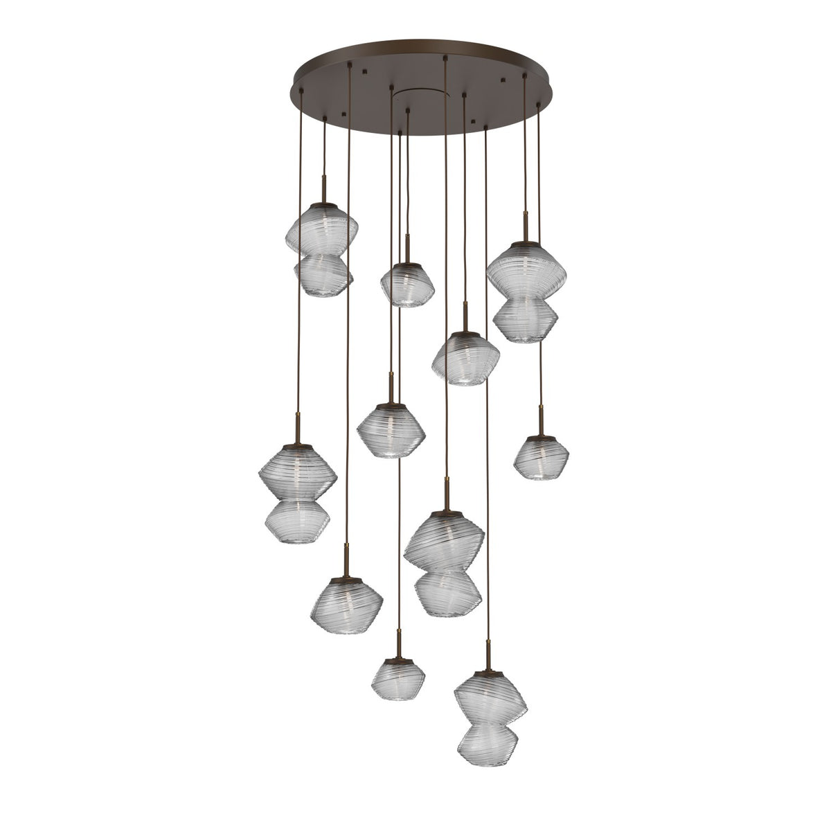 Hammerton Studio - CHB0089-11-FB-C-C01-L1 - LED Chandelier - Mesa - Flat Bronze