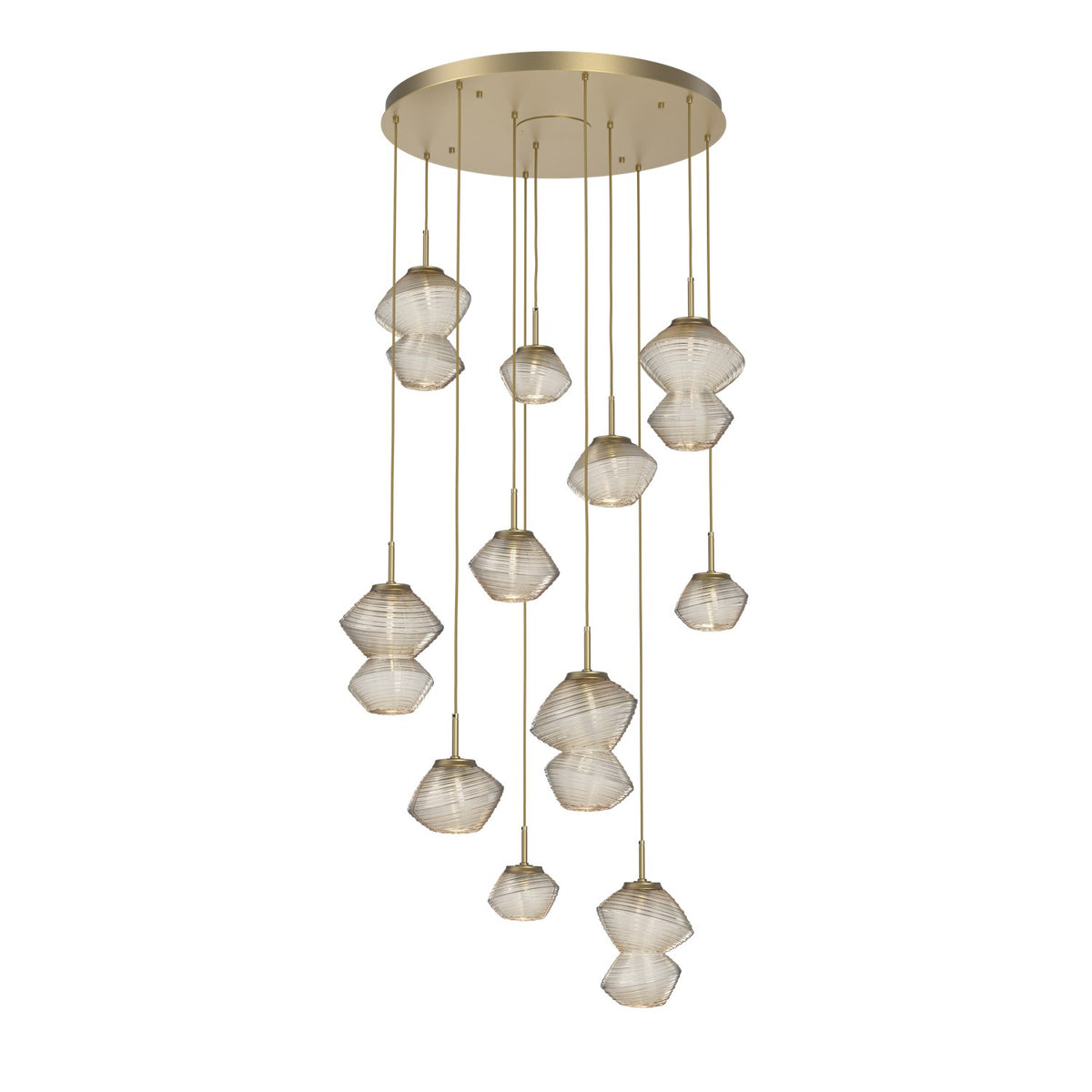 Hammerton Studio - CHB0089-11-GB-A-C01-L3 - LED Chandelier - Mesa - Gilded Brass