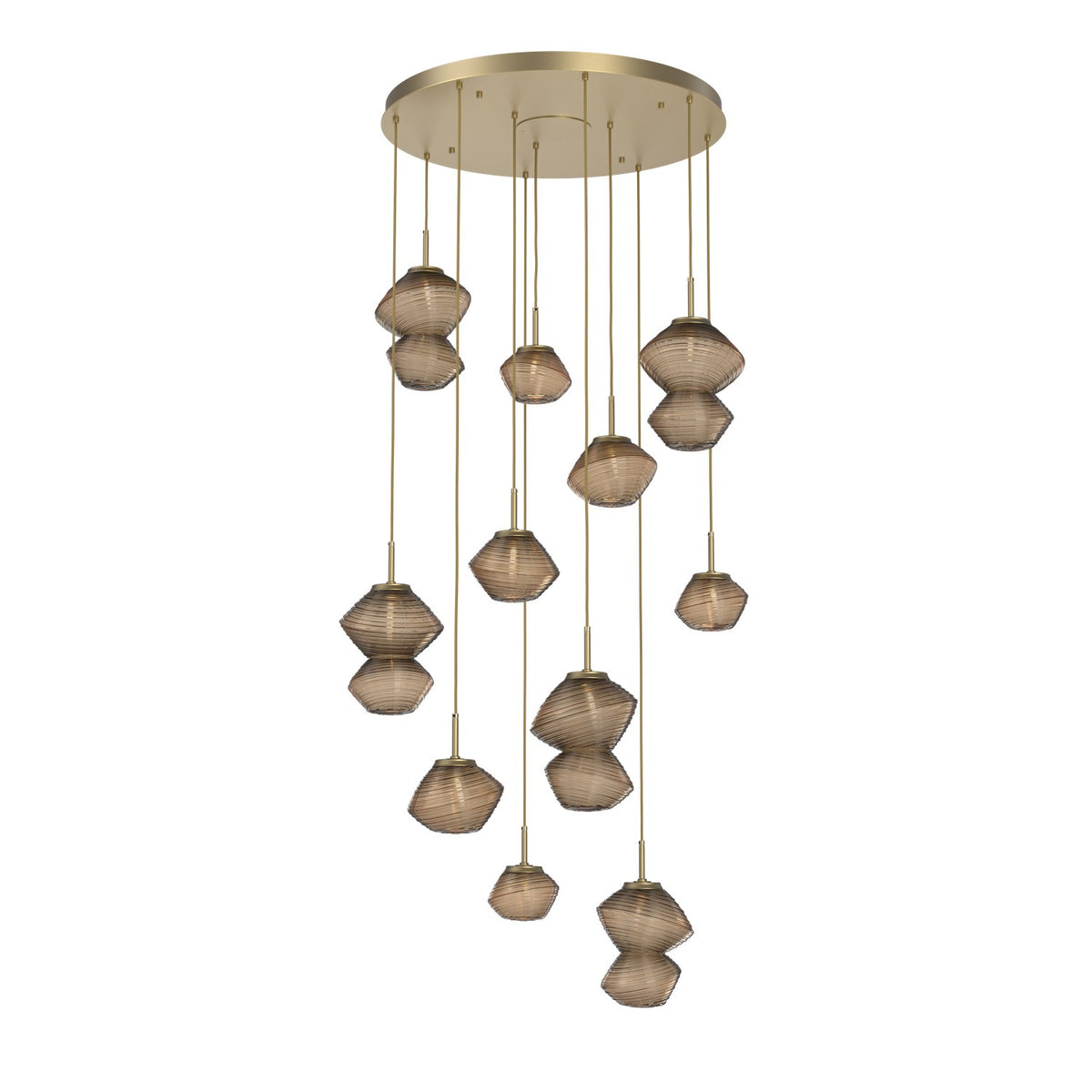 Hammerton Studio - CHB0089-11-GB-B-C01-L3 - LED Chandelier - Mesa - Gilded Brass