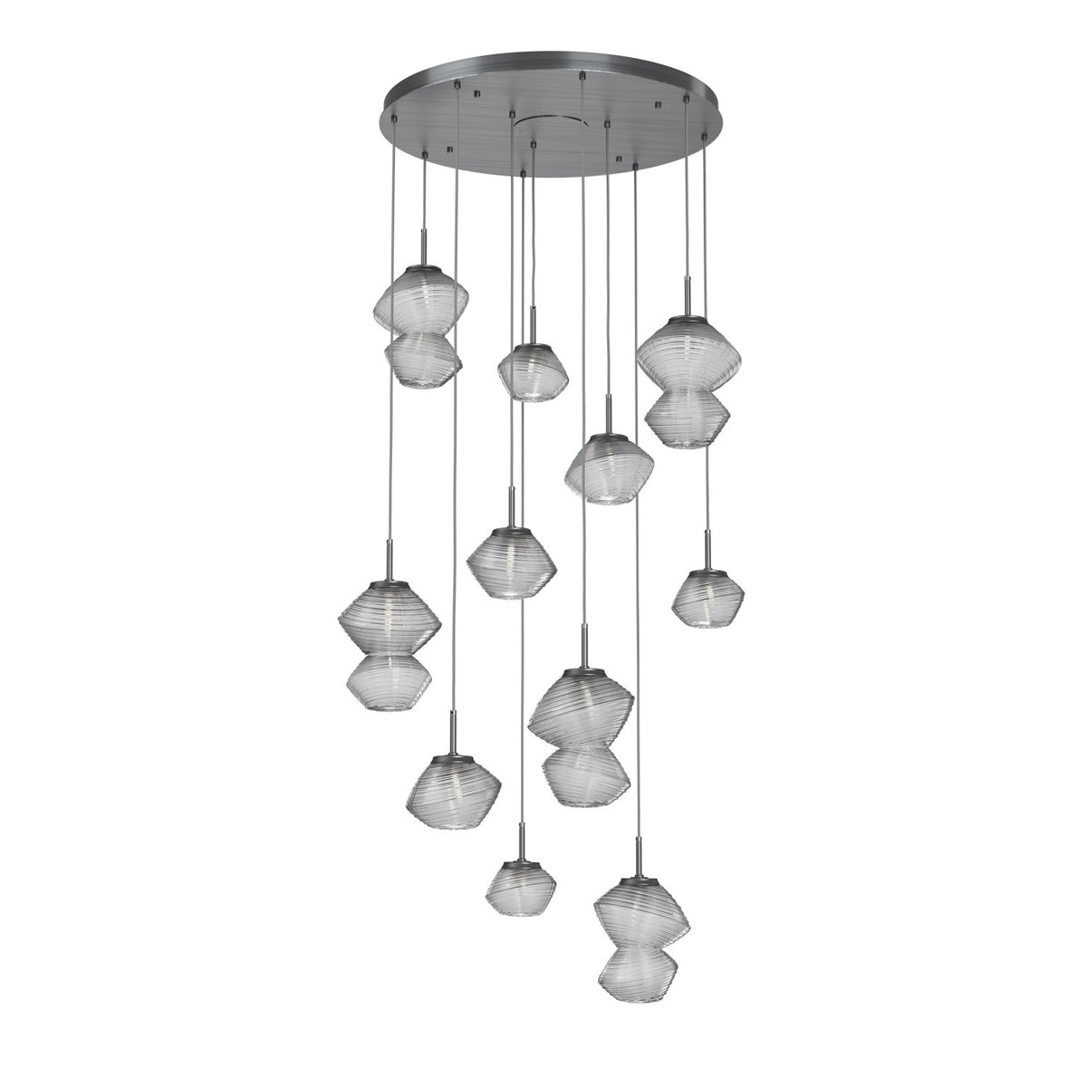 Hammerton Studio - CHB0089-11-GM-C-C01-L3 - LED Chandelier - Mesa - Gunmetal