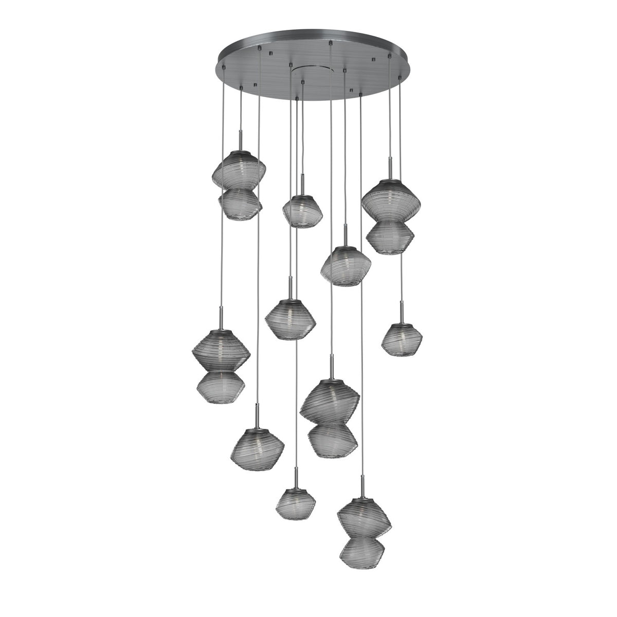 Hammerton Studio - CHB0089-11-GM-S-C01-L1 - LED Chandelier - Mesa - Gunmetal