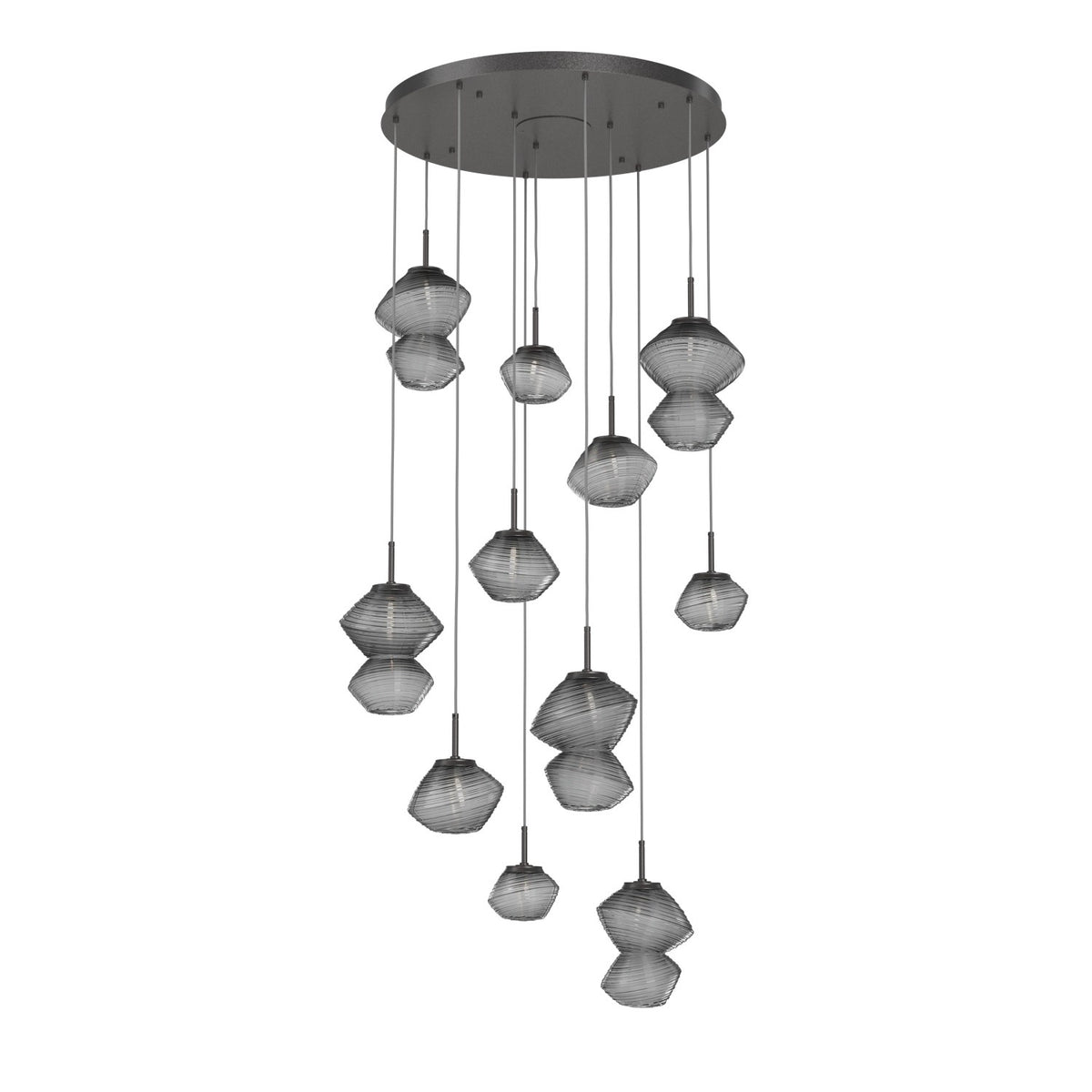 Hammerton Studio - CHB0089-11-GP-S-C01-L1 - LED Chandelier - Mesa - Graphite