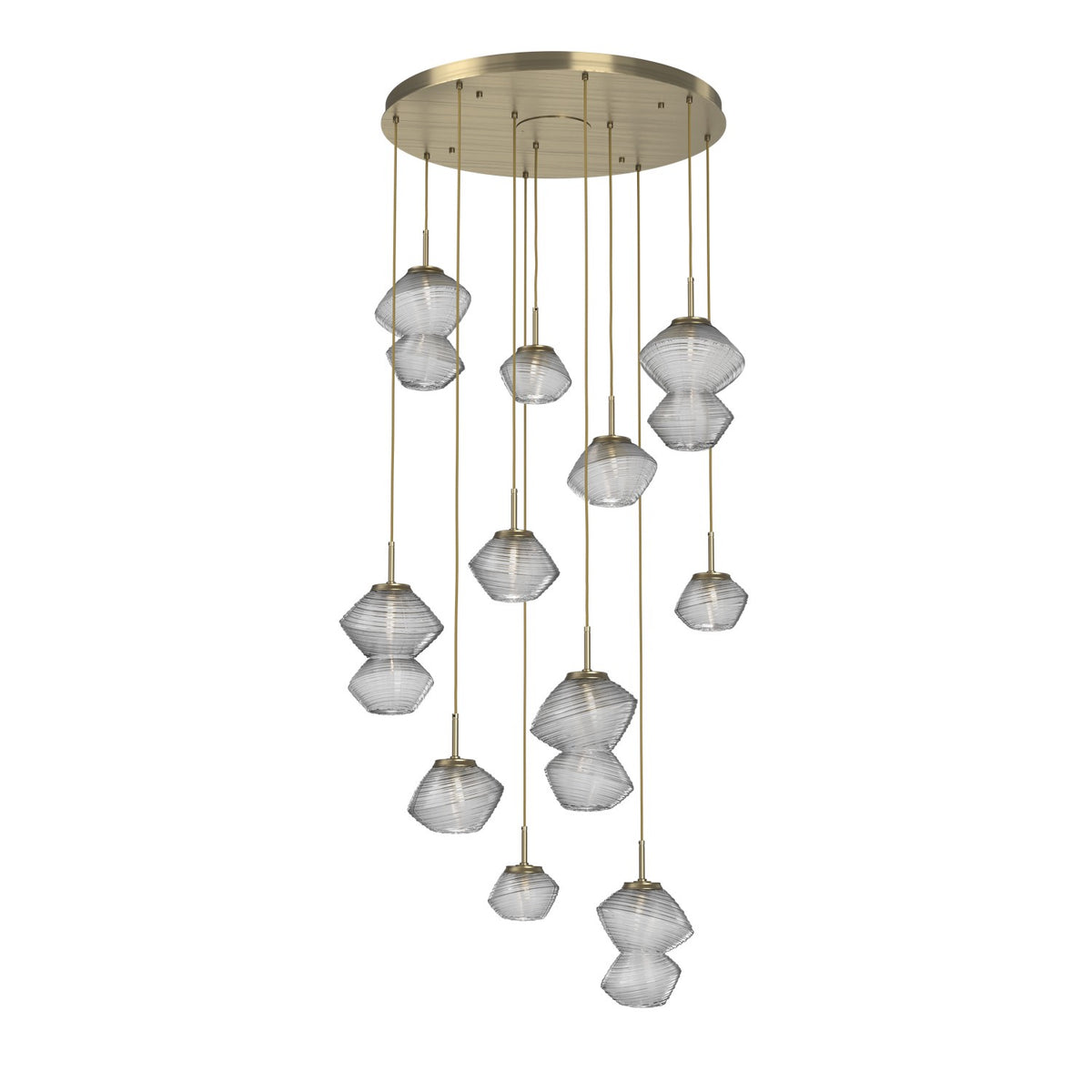 Hammerton Studio - CHB0089-11-HB-C-C01-L1 - LED Chandelier - Mesa - Heritage Brass