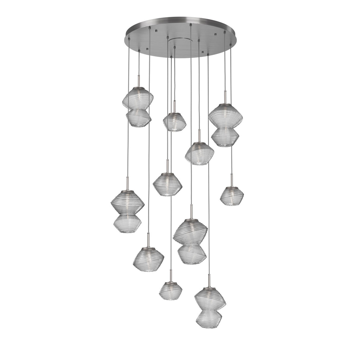 Hammerton Studio - CHB0089-11-SN-C-C01-L3 - LED Chandelier - Mesa - Satin Nickel