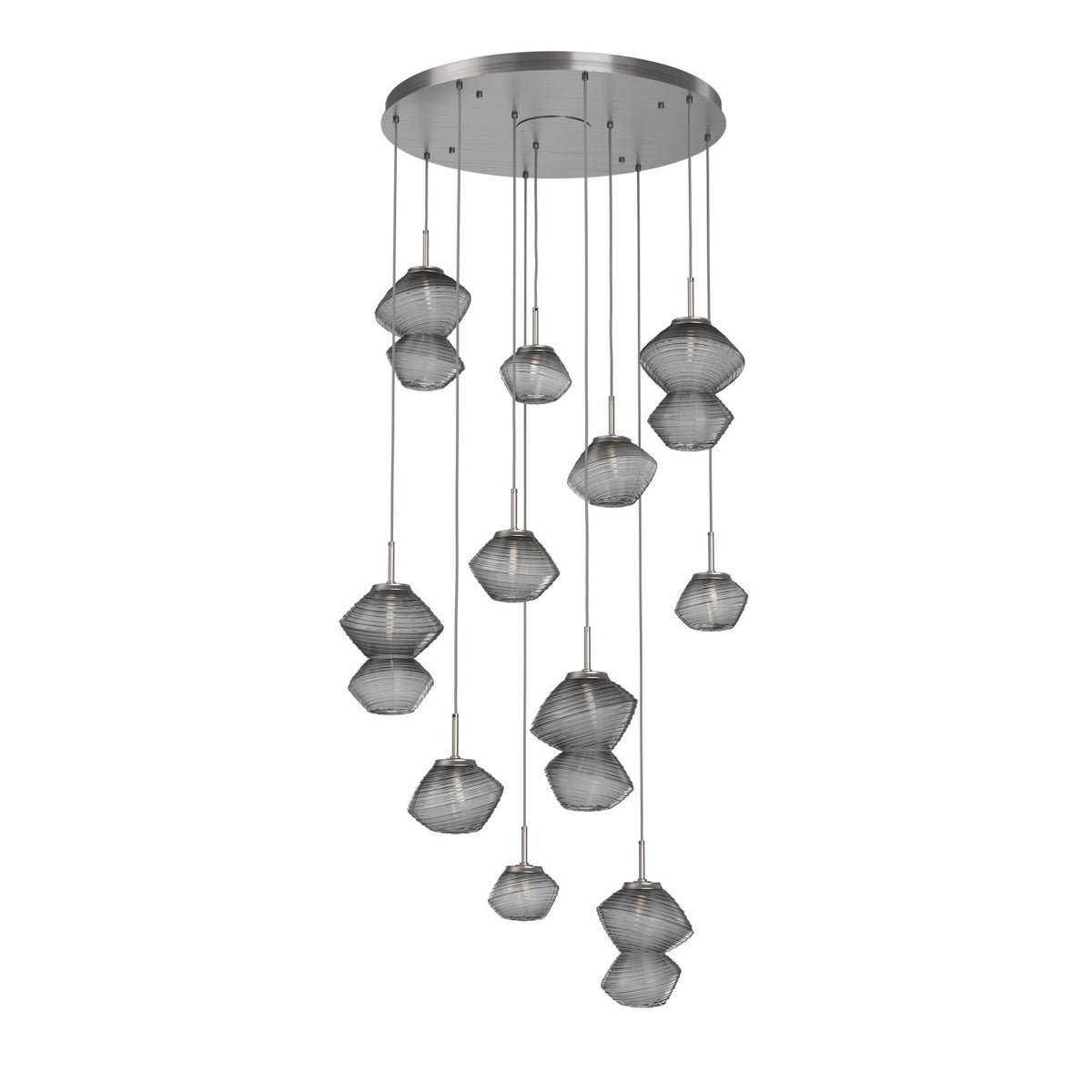 Hammerton Studio - CHB0089-11-SN-S-C01-L3 - LED Chandelier - Mesa - Satin Nickel