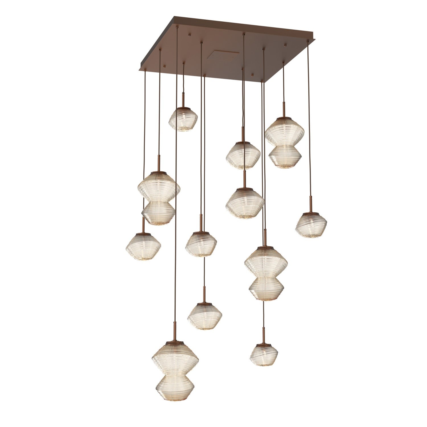 Hammerton Studio - CHB0089-12-BB-A-C01-L1 - LED Chandelier - Mesa - Burnished Bronze