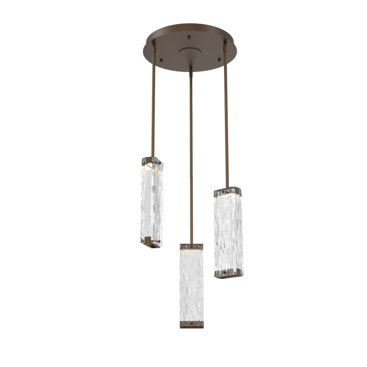 Hammerton Studio - CHB0090-03-FB-TT-001-L3 - LED Pendant - Tabulo - Flat Bronze