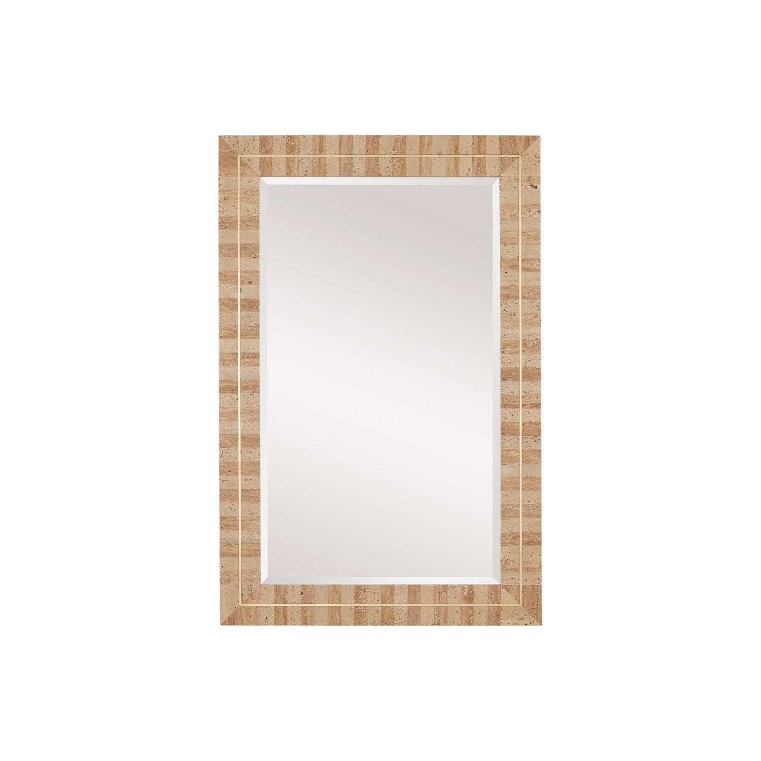 Currey and Company - 1000-0158 - Mirror - Dezi - Natural / Brass