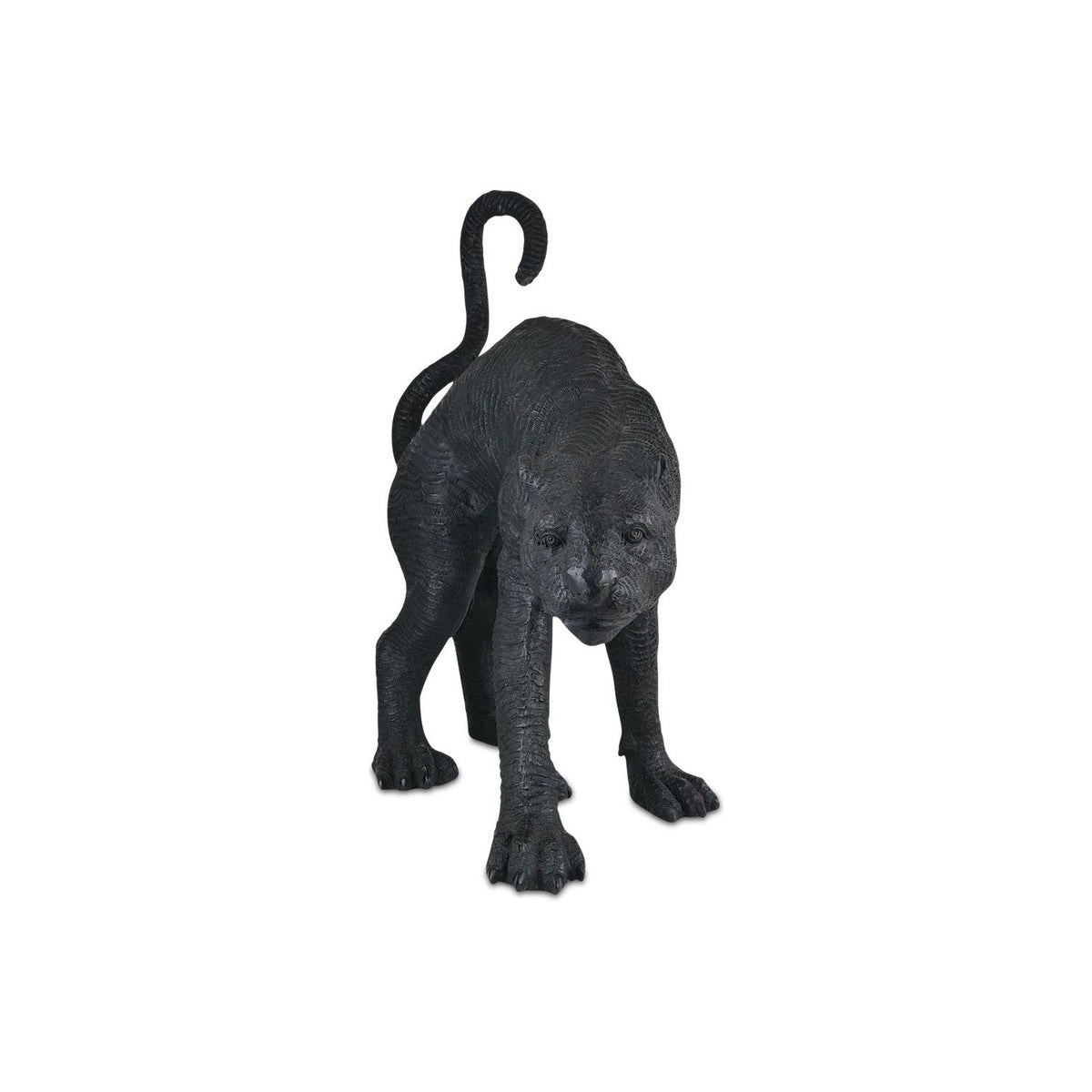 Currey and Company - 1200-0912 - Standing Panther - Black Bronze