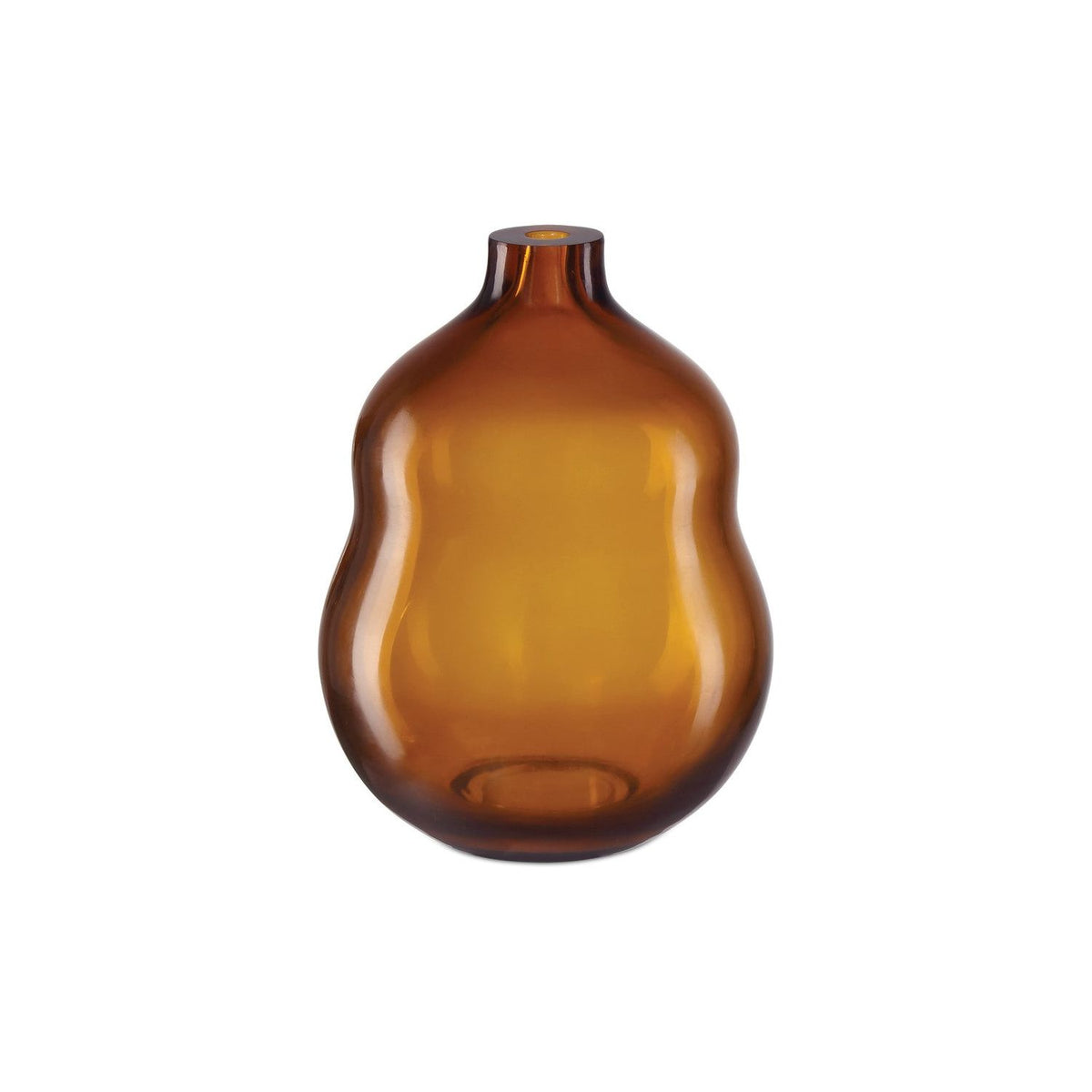 Currey and Company - 1200-0918 - Vase - Peking - Amber