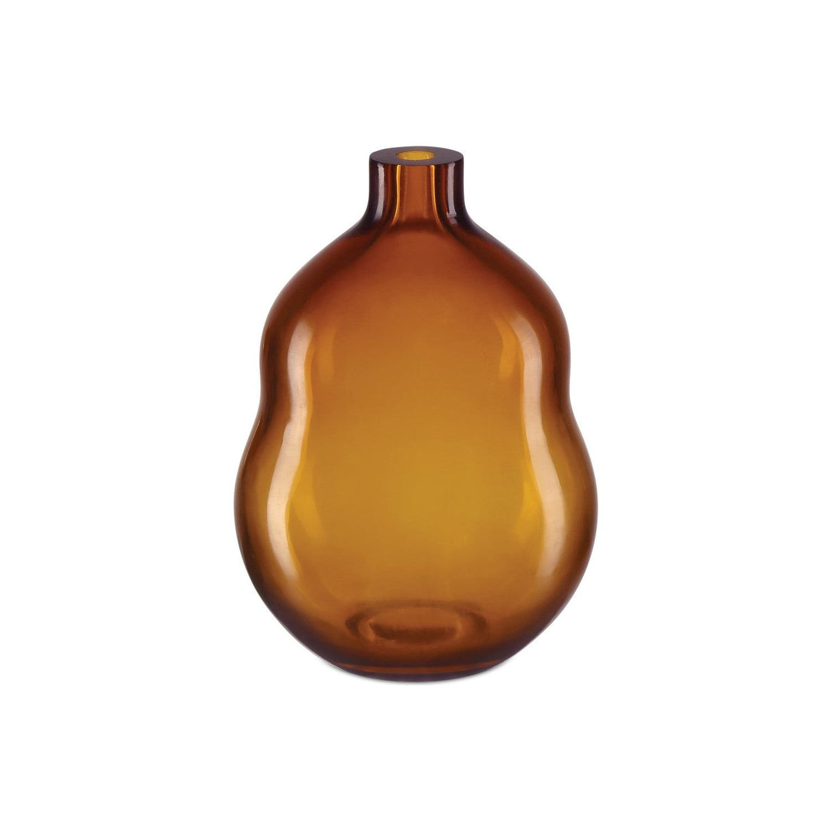 Currey and Company - 1200-0919 - Vase - Peking - Amber