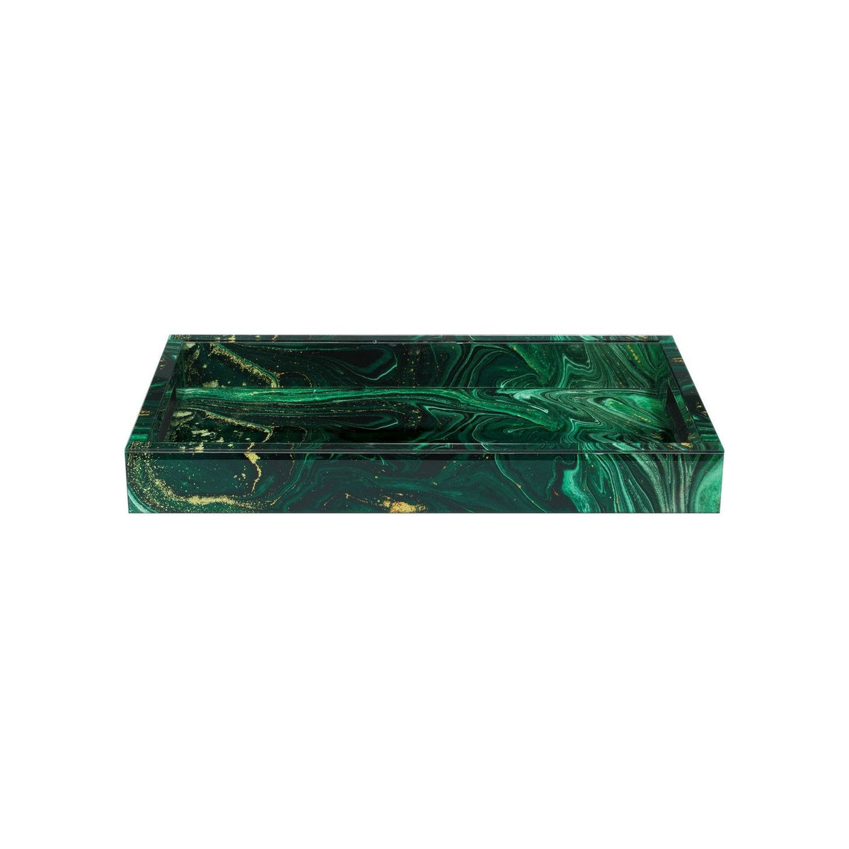 Currey and Company - 1200-0925 - Tray - Interstellar - Dark Green