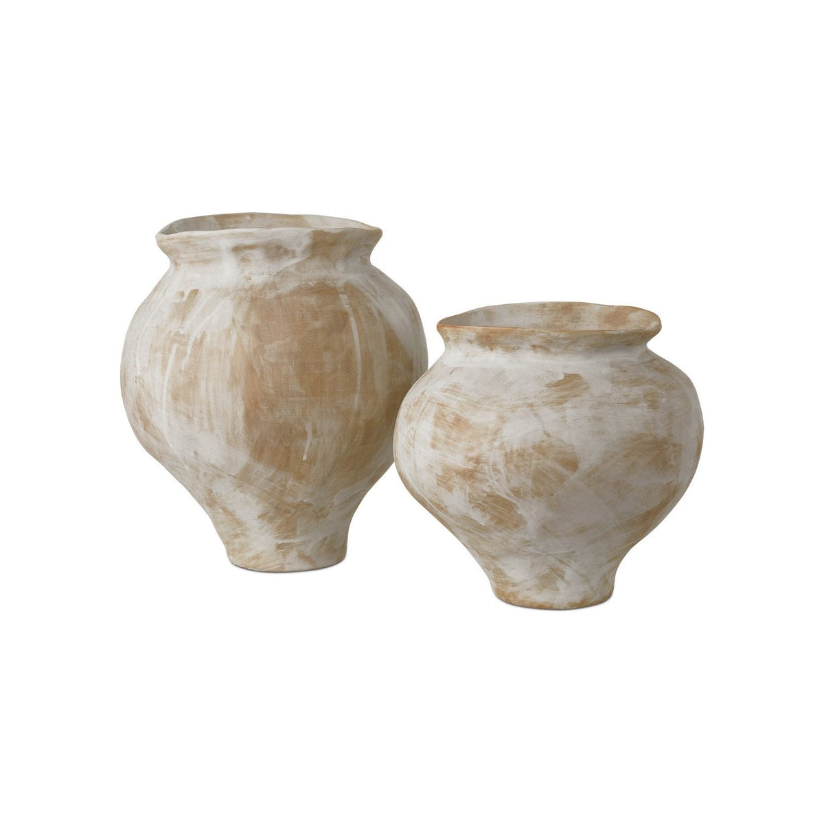 Currey and Company - 1200-0928 - Vase Set of 2 - Monte Carlo - Black / White / Pale Green / Pale Red