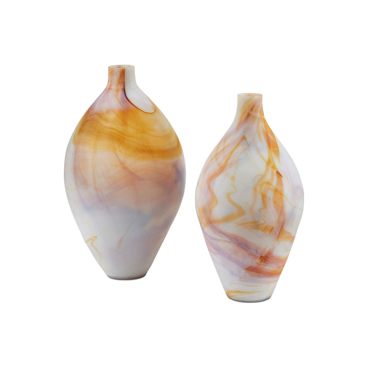 Currey and Company - 1200-0939 - Vase Set of 2 - Gobi - Onyx / Jasper