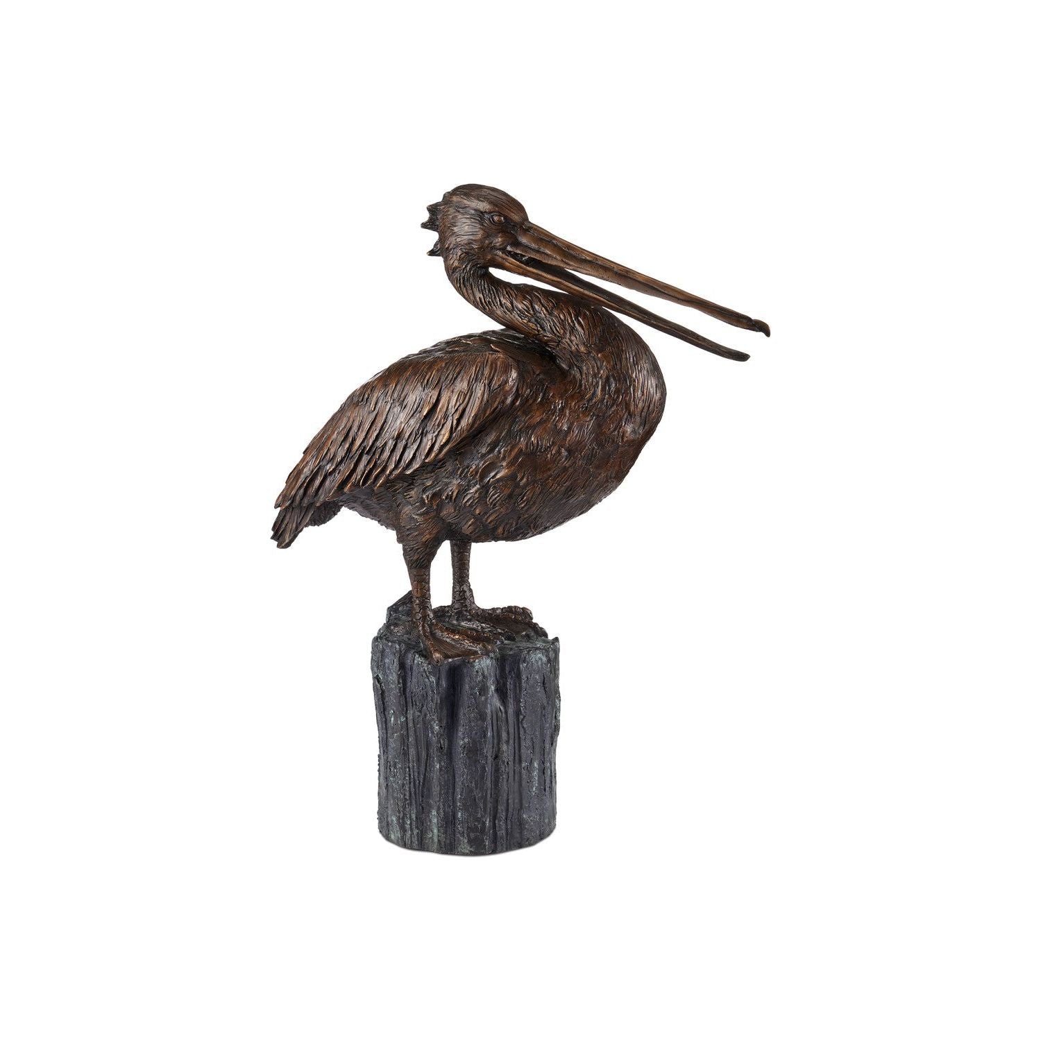 Currey and Company - 1200-0959 - Pelican - Bronze / Verdigris