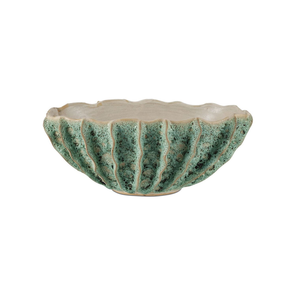 Currey and Company - 1200-0962 - Bowl - Sunken - Moss Green