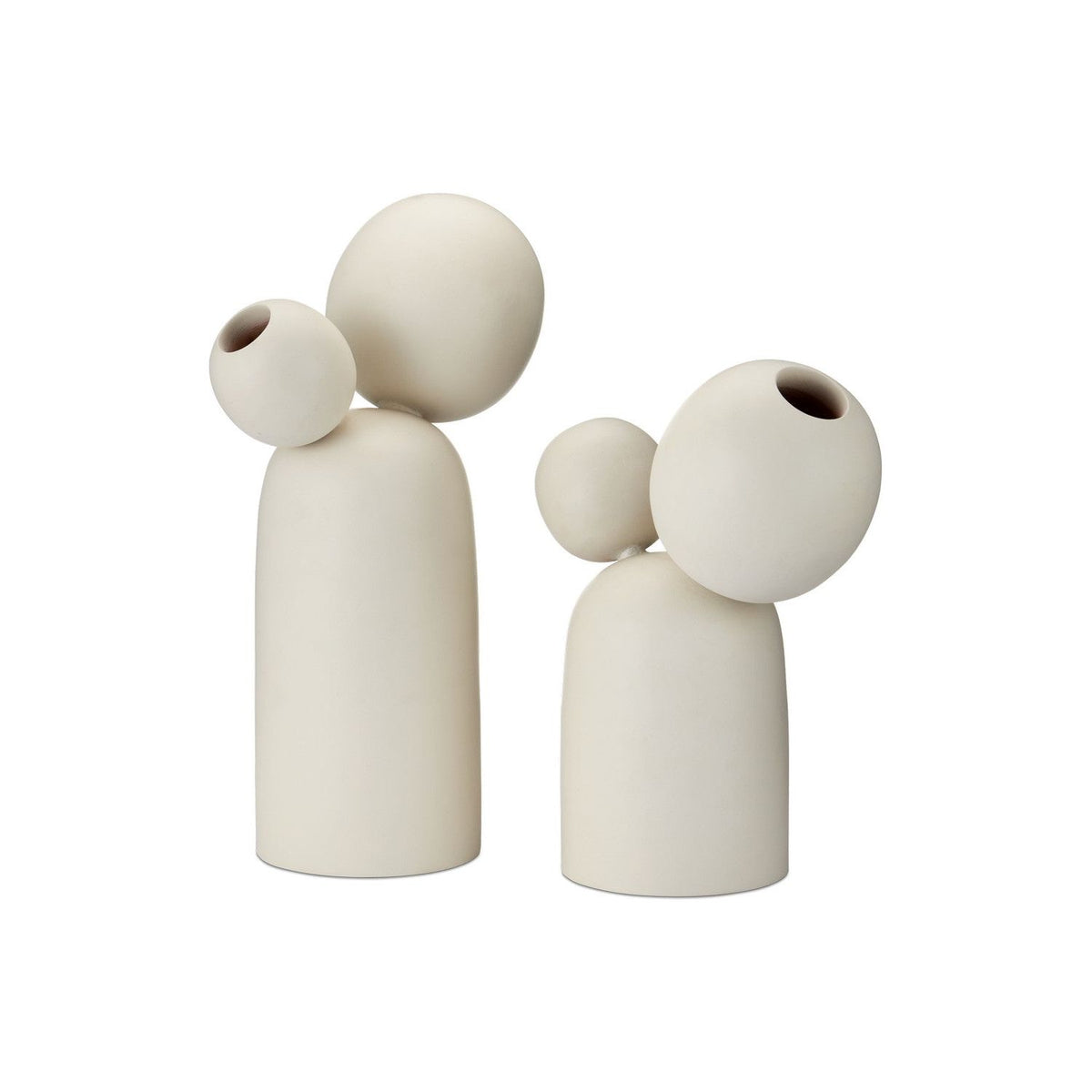 Currey and Company - 1200-0970 - Object Set of 2 - Ensemble - Ivory