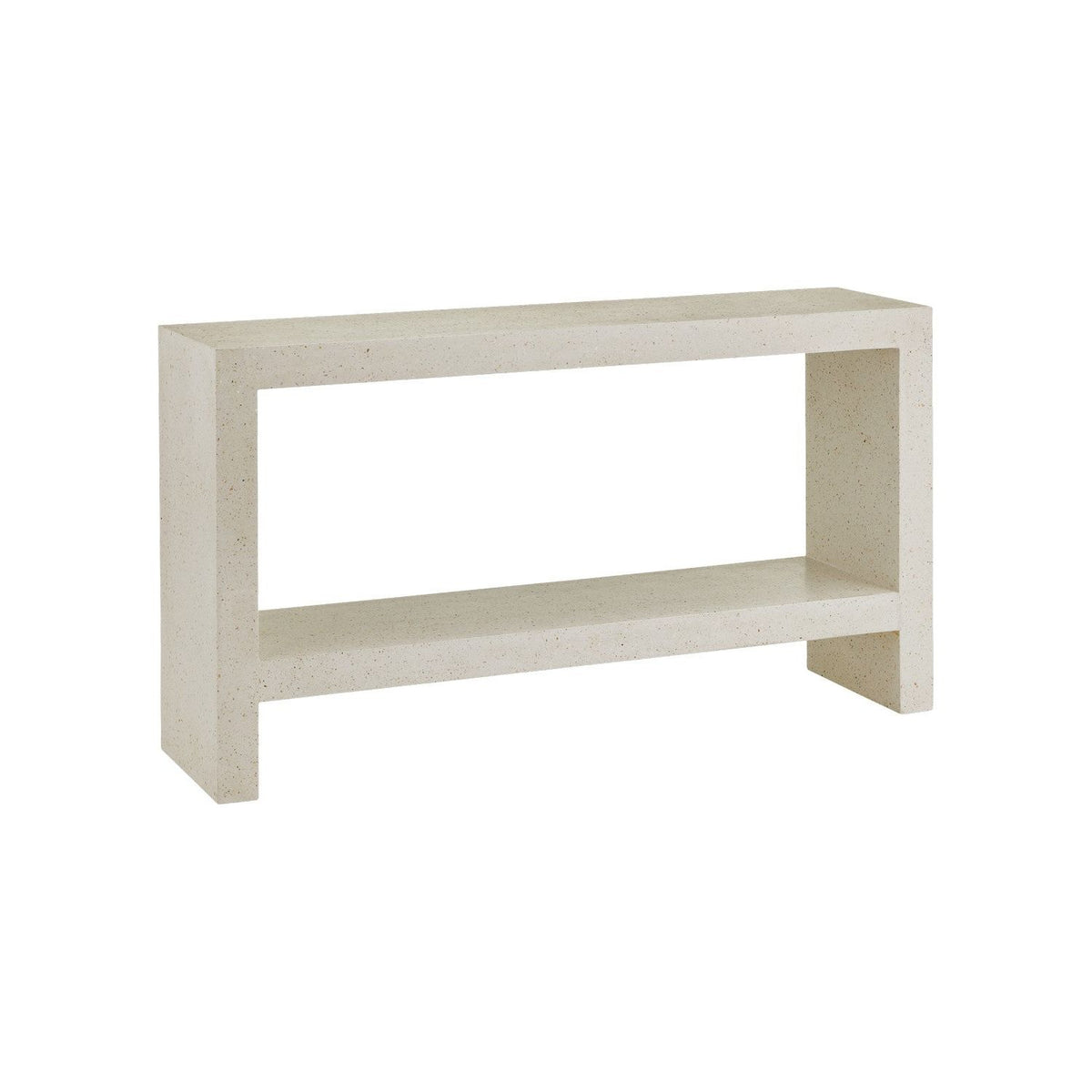 Currey and Company - 2000-0039 - Console Table - Carson - Ivory Terrazzo