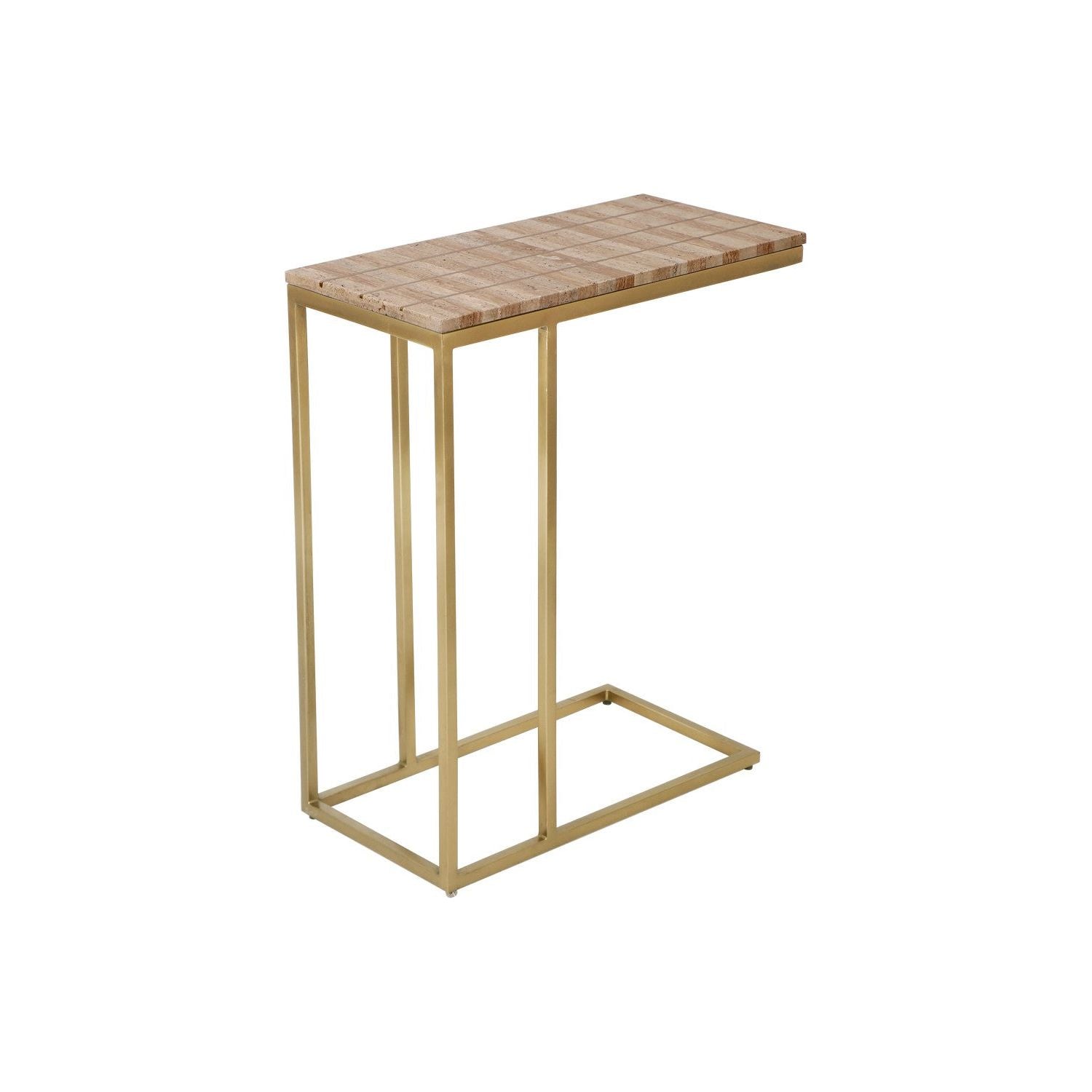 Currey and Company - 4000-0203 - Table - Dezi - Natural / Brass