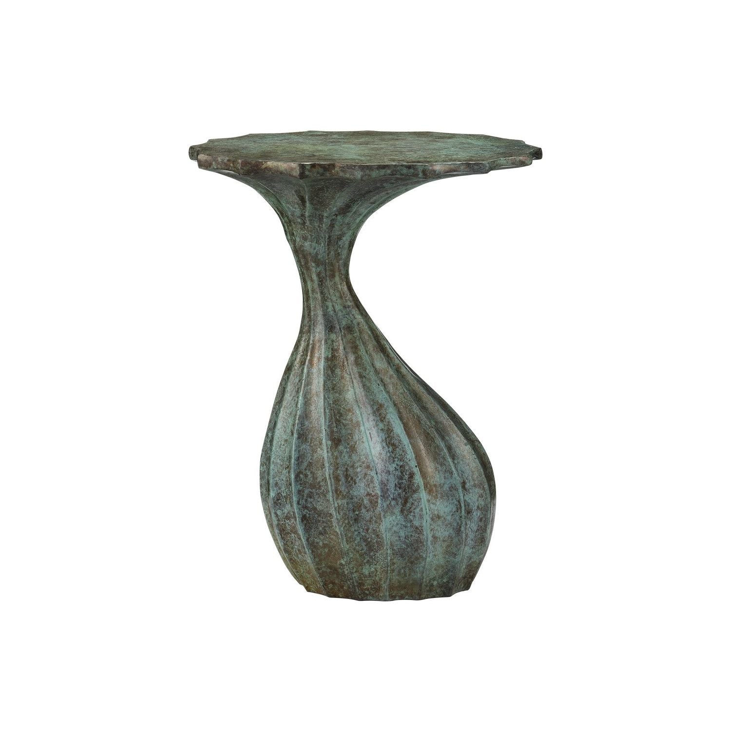 Currey and Company - 4000-0207 - Accent Table - Tunis - Verdigris