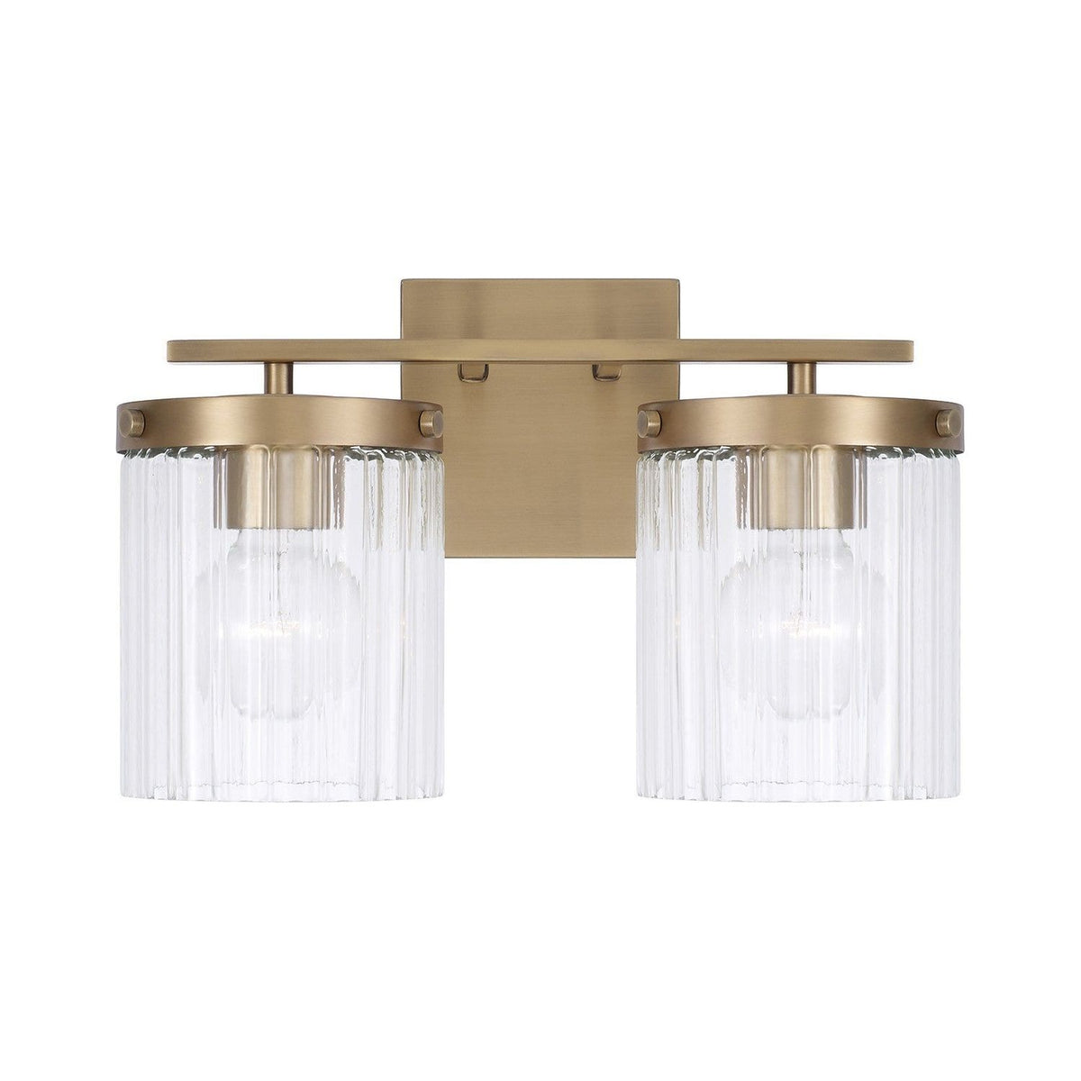 Capital Lighting - 156221AD-555 - Two Light Vanity - Vaughn - Aged Brass