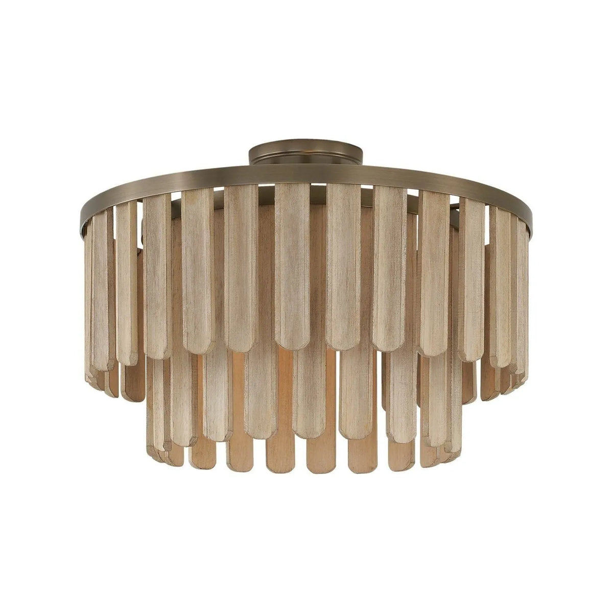 Capital Lighting - 255611DR - One Light Semi Flush Mount - Jada - Dark Brass